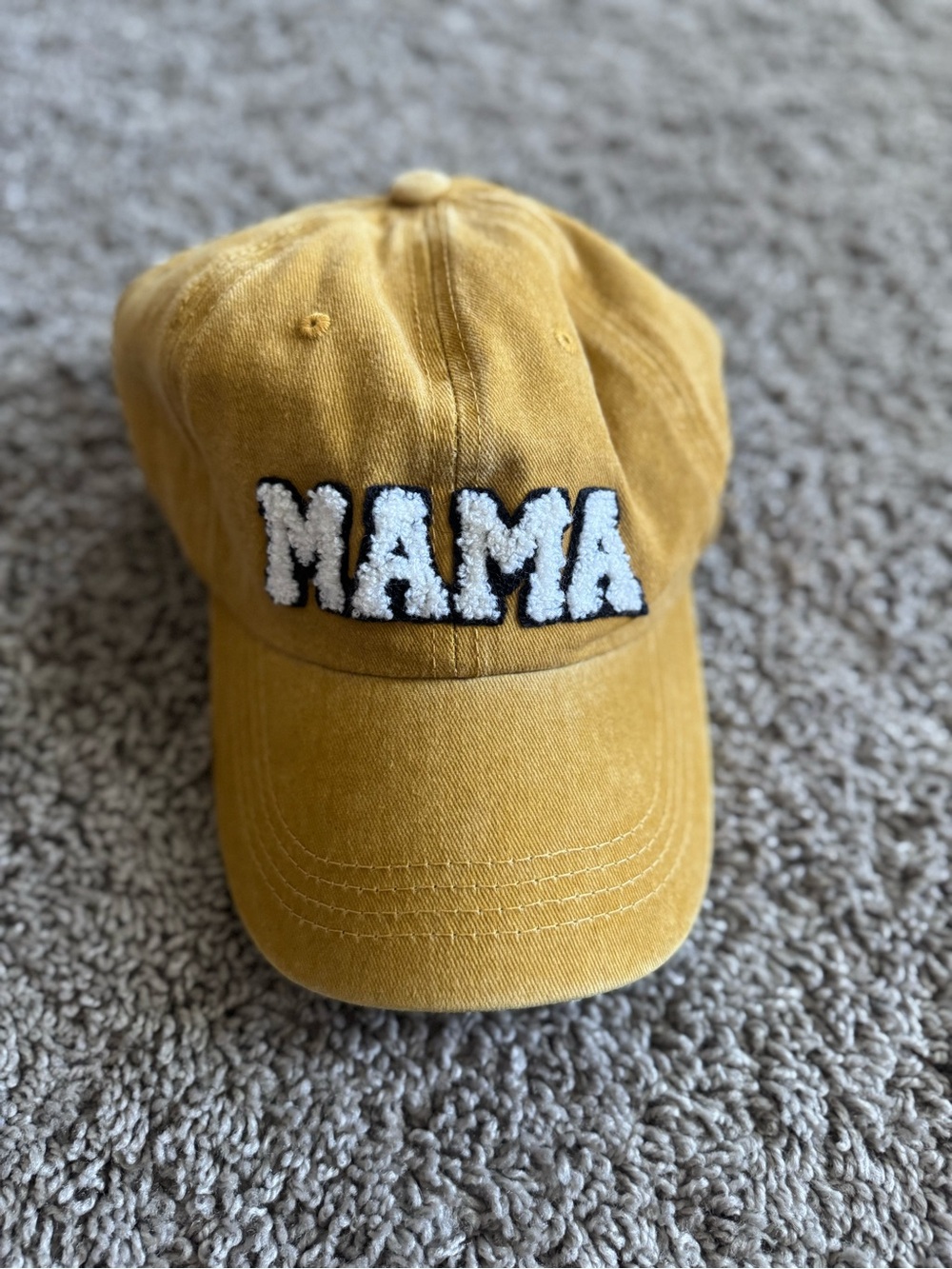 Mustard Yellow "MAMA" women’s Baseball Cap